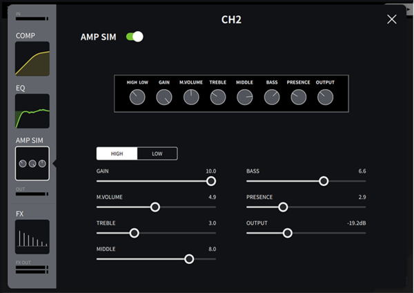 AMP SIM (ปลั๊กอินจำลองเสียงตู้แอมป์) - CH2
