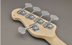 Close-up of headstock lightweight tuners for BB235