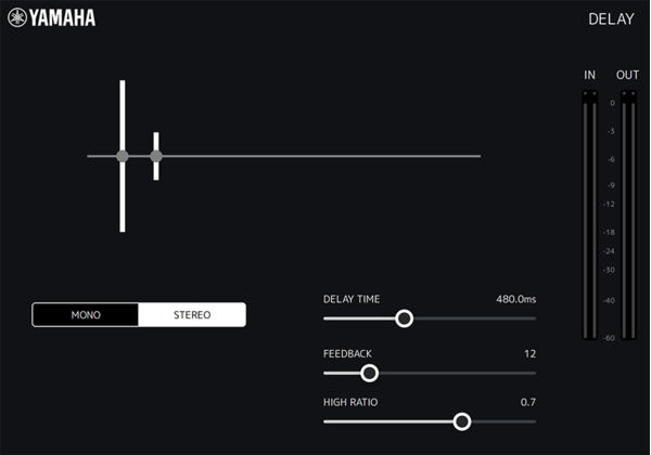 Yamaha dspMixFx: Delay