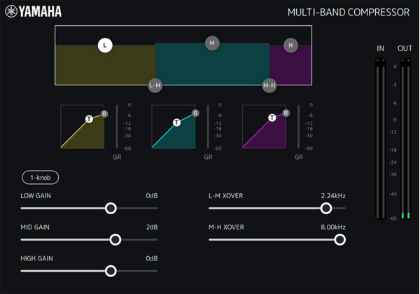 Yamaha dspMixFx: Multi-Band Compressor