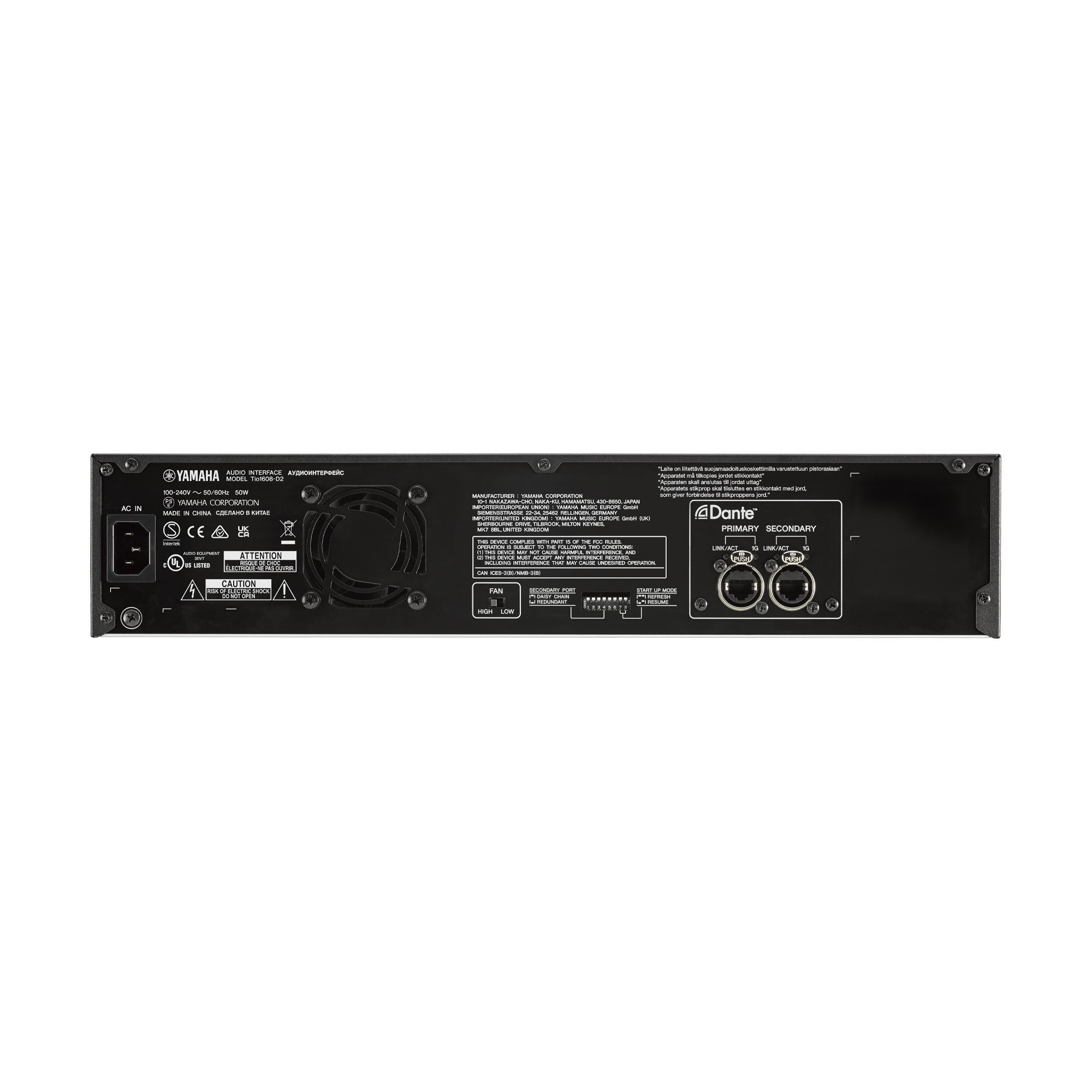 配信機器・PA機器・レコーディング機器 Yamaha Tio1608-D ヤマハ | Tio1608-D - インターフェース - 概要