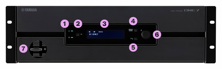 Yamaha Signal Processor DME7: front