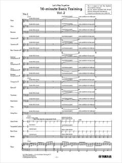 10-minute Basic Training Vol.2  Level: 2  Part sheet / full score
