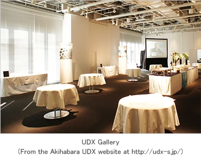 โปรดเริ่มต้นด้วยการอธิบาย UDX Conference และ UDX Gallery สำหรับเรา