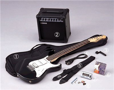 Yamaha ERG121GPII GIGMAKER Electric Guitar ยามาฮ่า ชุดกีต้าร์ไฟฟ้า 4 เครื่องดนตรี, จำหน่ายเครื่องดนตรี, ขายเครื่องดนตรี, อุปกรณ์ดนตรี