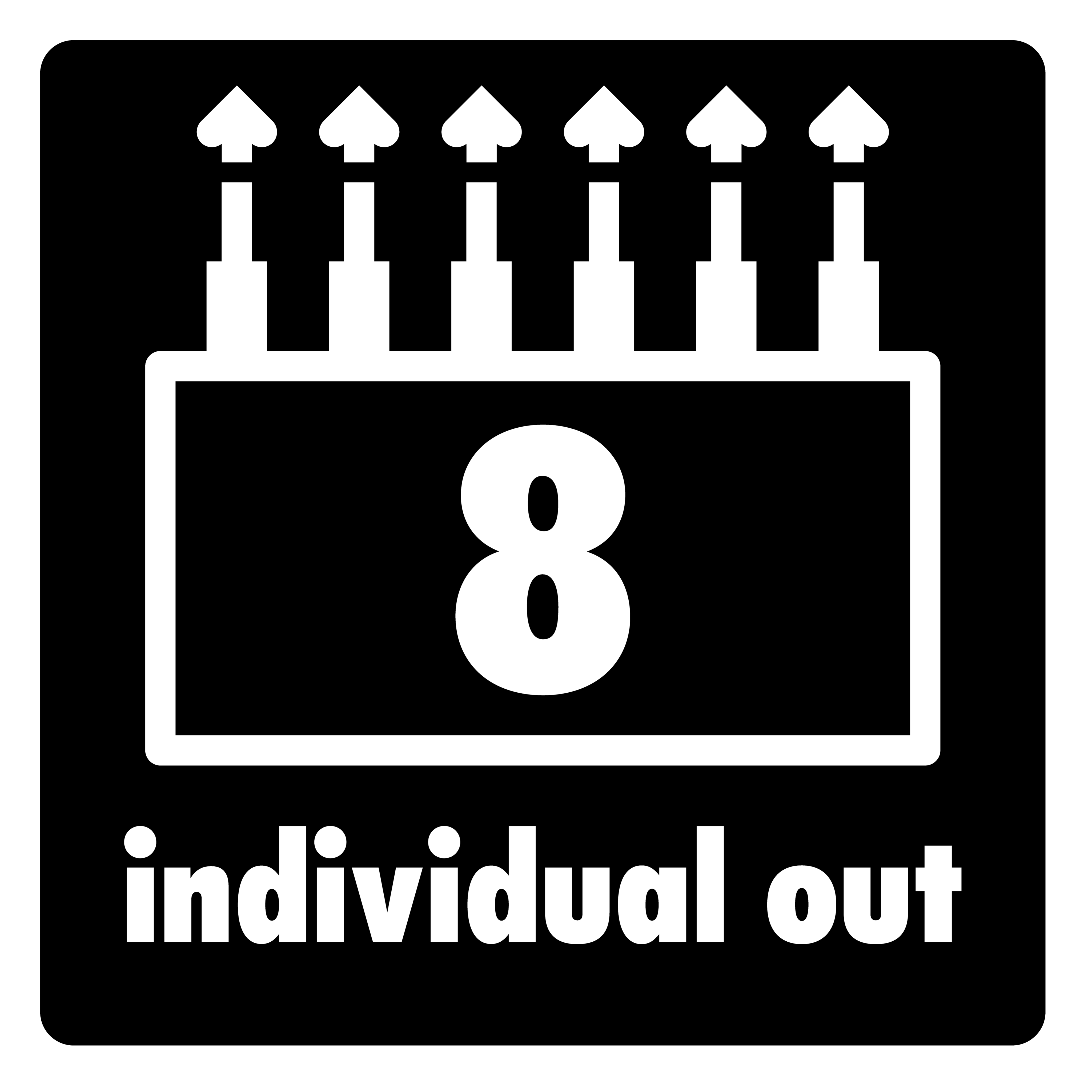 ช่องเอาต์พุต 8 ช่องสำหรับส่งสัญญาณเสียงกลองและเอฟเฟกต์แยกกันไปยังระบบ PA