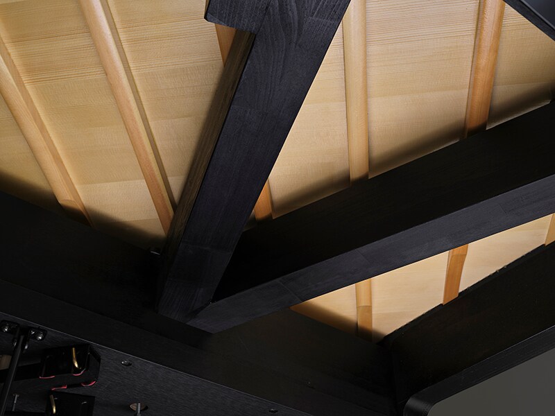 ภาพประกอบดีไซน์โครงสร้างที่เป็นเอกลักษณ์เฉพาะตัวของ Yamaha