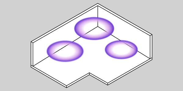 พื้นที่พร้อมแสงออร่า 3 จุด
