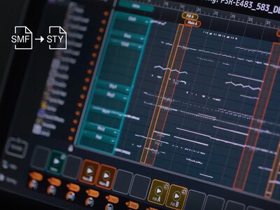 ภาพแอป MIDI Song to Style ของ PSR-E583 
