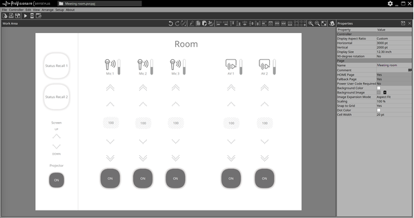 Yamaha ProVisionaire: Application Examples: Meeting Room: ProVisionaire Control PLUS