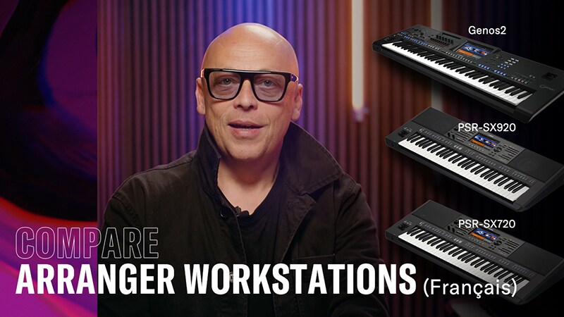 เปรียบเทียบ Arranger Workstation - ภาษาฝรั่งเศส