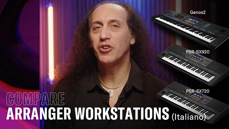 เปรียบเทียบ Arranger Workstation - ภาษาอิตาลี