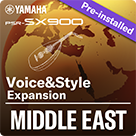 ตะวันออกกลาง (แพ็คเกจเสริมแบบติดตั้งล่วงหน้า - ข้อมูลที่รองรับ Yamaha Expansion Manager)
