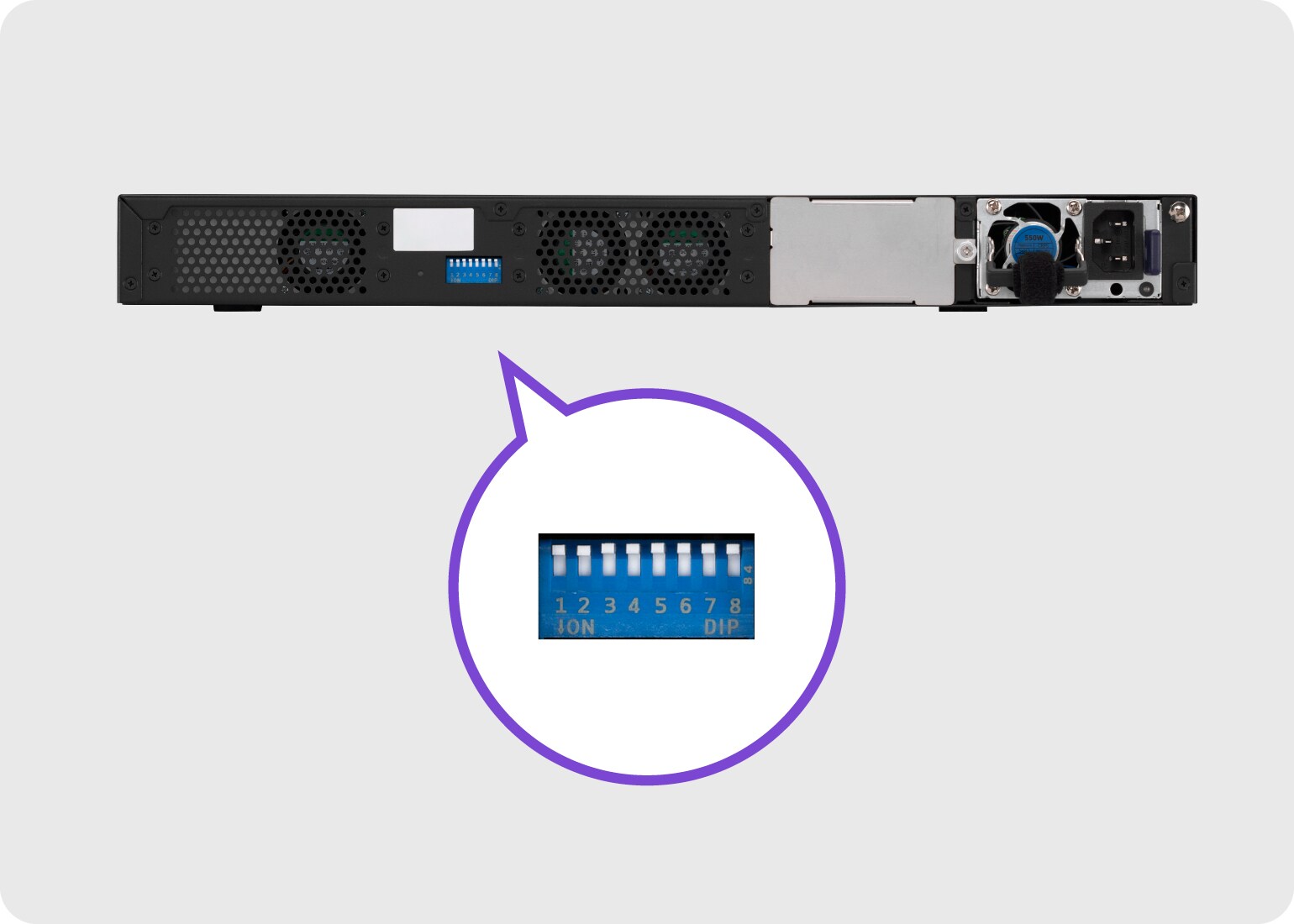 กำหนดค่าผ่านสวิตช์ DIP ได้โดยไม่ต้องใช้ PC