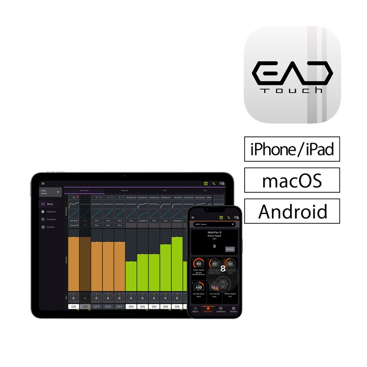 ไอคอนแอป EAD Touch และหน้าจอ Control