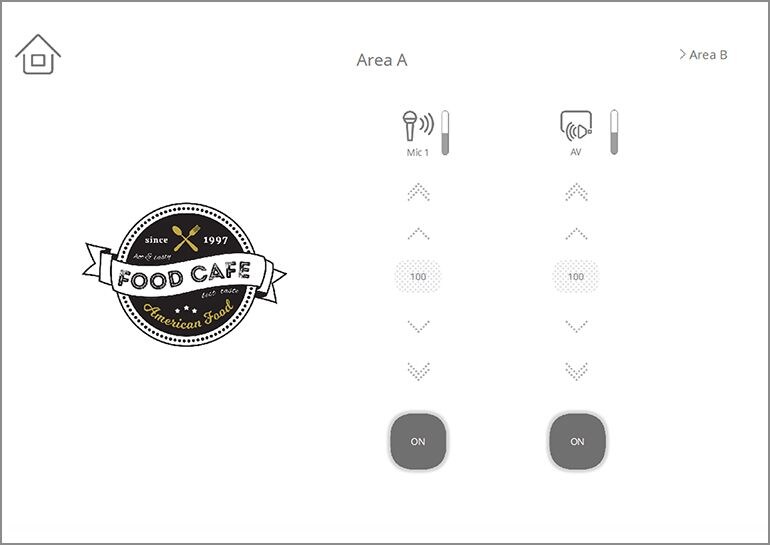 Yamaha ProVisionaire Control PLUS: Application Example: Restaurant