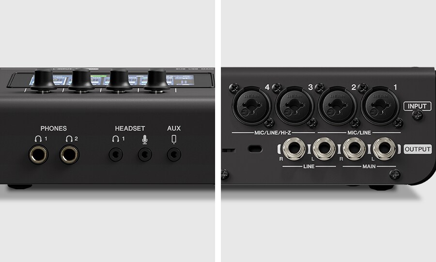 Yamaha URX44: เชื่อมต่อและทำงานร่วมกัน