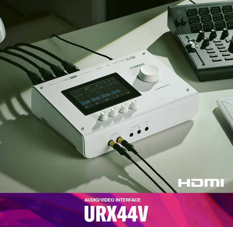 อินเทอร์เฟสเสียง/วิดีโอรุ่น URX44V ของ Yamaha